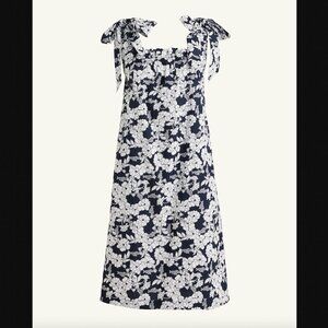 NWT J. Crew | Navy White Floral Tropical Hawaiian Mini Dress Beach Sundress